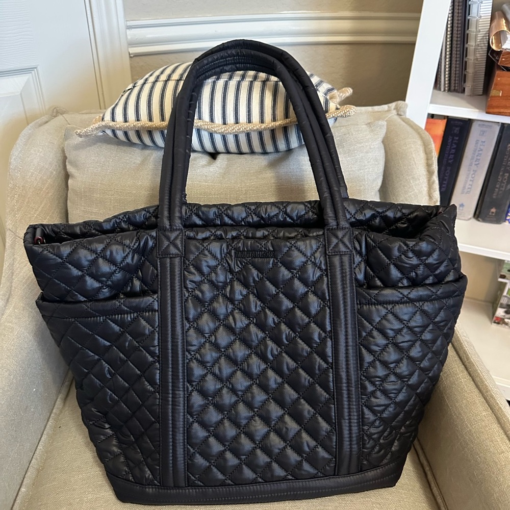 MZ Wallace Black Quilted Tote